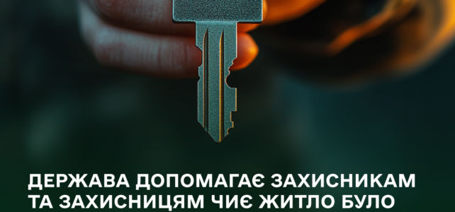 Держава допомагає захисникам чиє житло було знищене через бойові дії