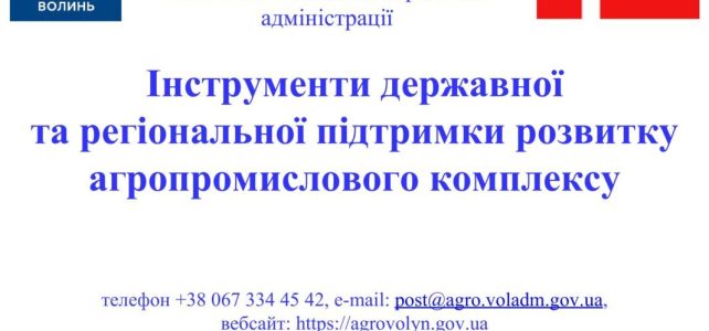 Інструменти державної та регіональної підтримки розвитку агропромислового комплексу Інструменти державної та регіональної підтримки розвитку агропромислового комплексу